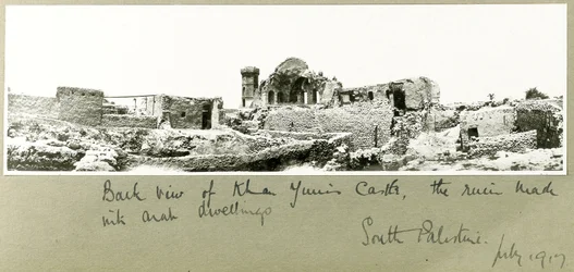 Back View of Khan Yunis Castle, South Palestine, July 1917